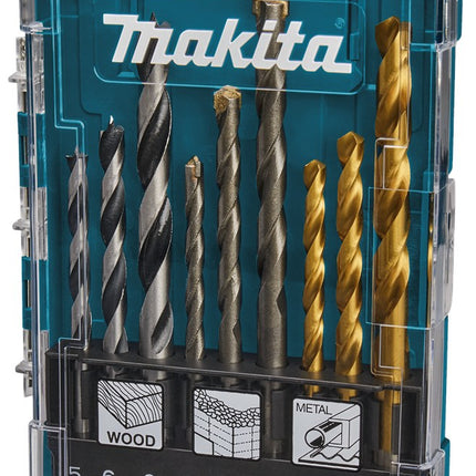 Afbeelding Makita borenset steen/hout/hss 9-dlg D-71962