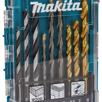 Afbeelding Makita borenset steen/hout/hss 9-dlg D-71978
