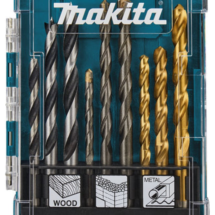 Afbeelding Makita borenset steen/hout/hss 9-dlg D-71978