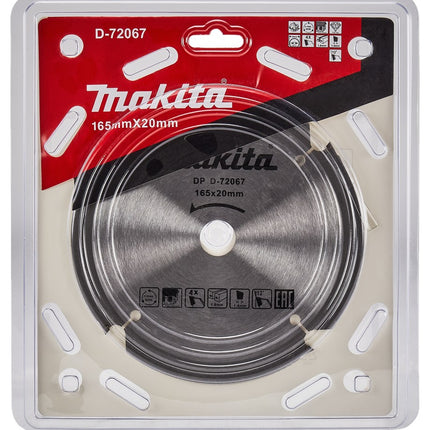 Afbeelding Makita zaagb pcd 165x20x1,8 4t 12g D-72067