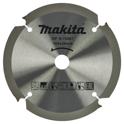 Afbeelding Makita zaagb pcd 165x20x1,8 4t 12g D-72067