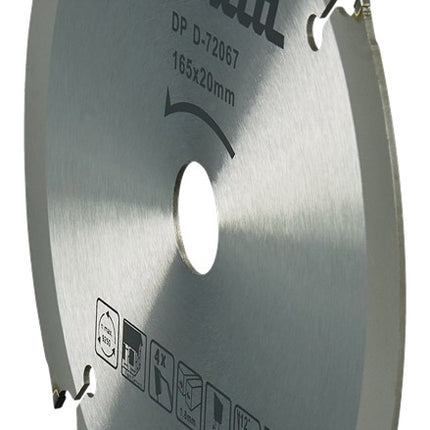 Afbeelding Makita zaagb pcd 165x20x1,8 4t 12g D-72067