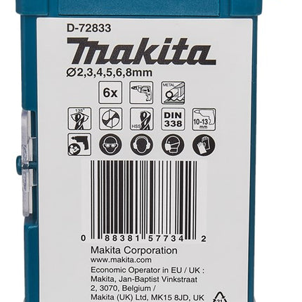 Makita METAALBORENSET 6-DELIG