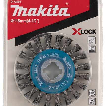 Afbeelding Makita wielborstel x-lock 115mm D-73405