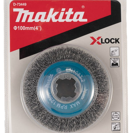 Afbeelding Makita kegelborstel x-lock 100mm D-73449