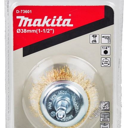 Afbeelding Makita komborstel 38mm 1/4" mess D-73601