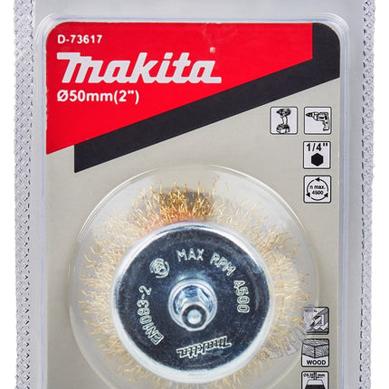 Afbeelding Makita komborstel 50mm 1/4" mess D-73617