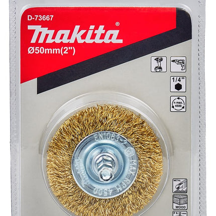 Afbeelding Makita vlakborstel 50mm 1/4" vermes D-73667