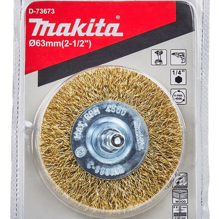 Afbeelding Makita vlakborstel 63mm 1/4" vermes D-73673