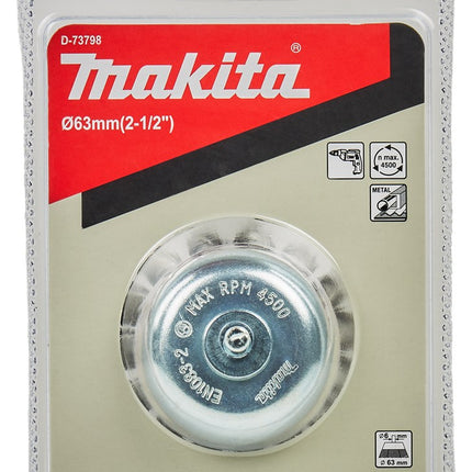 Afbeelding Makita komborstel 6x63mm staal D-73798