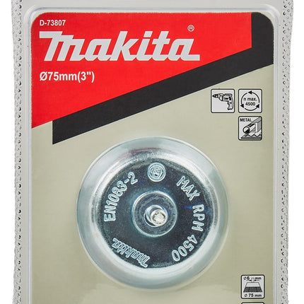 Afbeelding Makita komborstel 6x75mm staa; D-73807