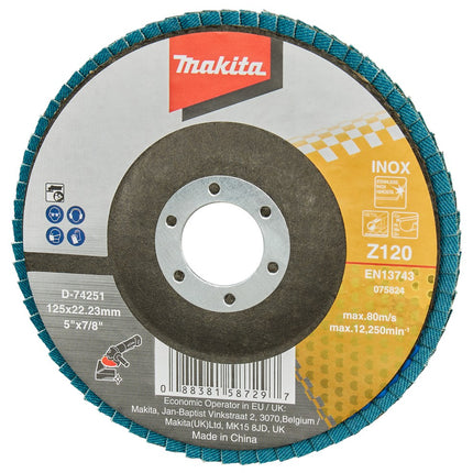 Afbeelding Makita schuursch.125x22mm k120 uni-fz D-74251