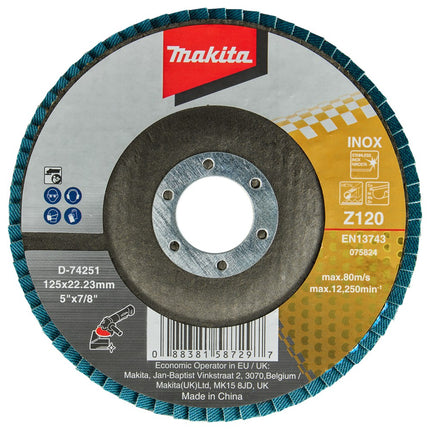 Afbeelding Makita schuursch.125x22mm k120 uni-fz D-74251