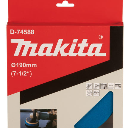 Afbeelding Makita polijstsch. spons blauw 190mm D-74588
