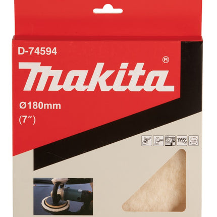 Afbeelding Makita polijstschijf wol 180mm D-74594