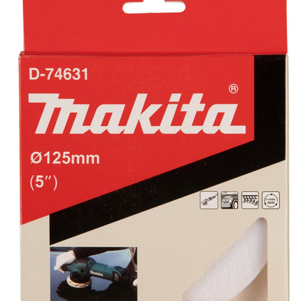 Afbeelding Makita poetsschijf vilt 125mm D-74631