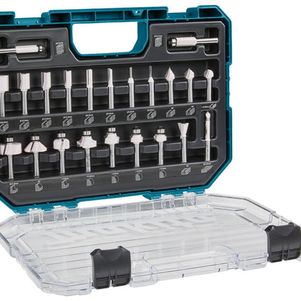 Afbeelding Makita freesset 8mm 22-delig kant D-74778