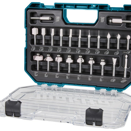 Afbeelding Makita freesset 8mm 22-delig kant D-74778