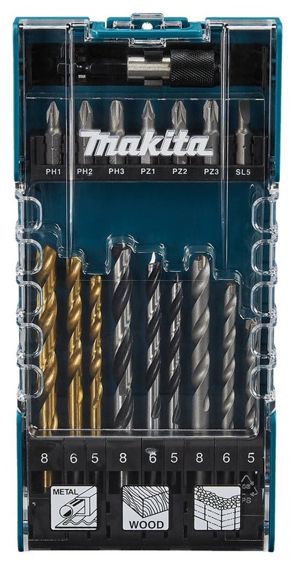 Afbeelding Makita boor-/schroefbitset 17-dlg D-74887