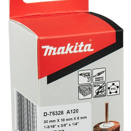 Afbeelding Makita lamellenborstel 30x10x6 k120 D-75328