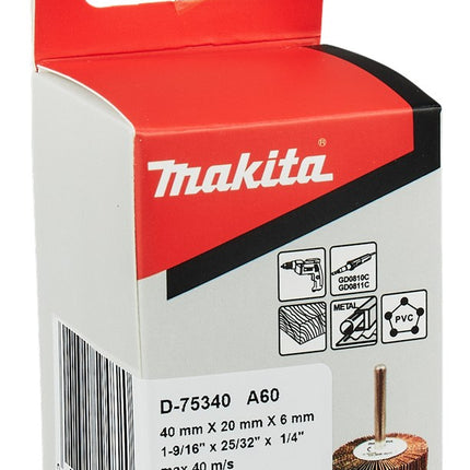 Afbeelding Makita lamellenborstel 40x20x6 k60 D-75340
