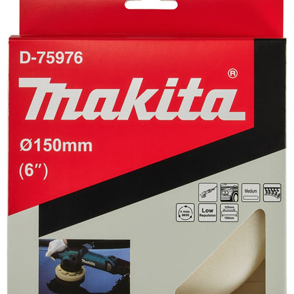 Afbeelding Makita polijstschijf spons wit 150mm D-75976