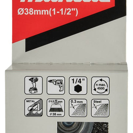 Afbeelding Makita komborstel 1/4"x38mm D-76417