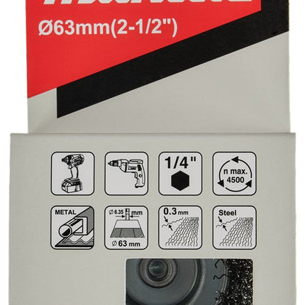 Afbeelding Makita komborstel 1/4"x65mm D-76439