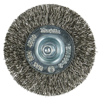 Afbeelding Makita rondborstel 1/4"x65mm rvs D-76629