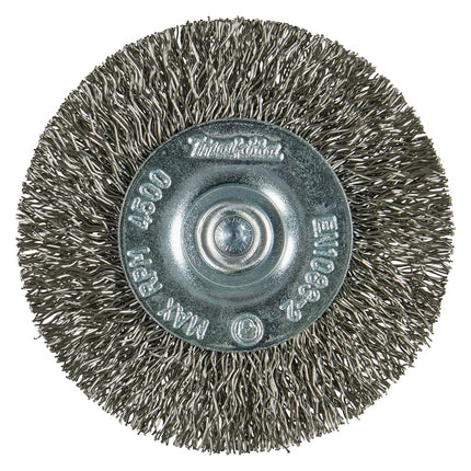 Afbeelding Makita rondborstel 1/4"x65mm rvs D-76629