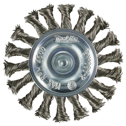 Afbeelding Makita rondborstel 1/4"x100mm rvs D-76722