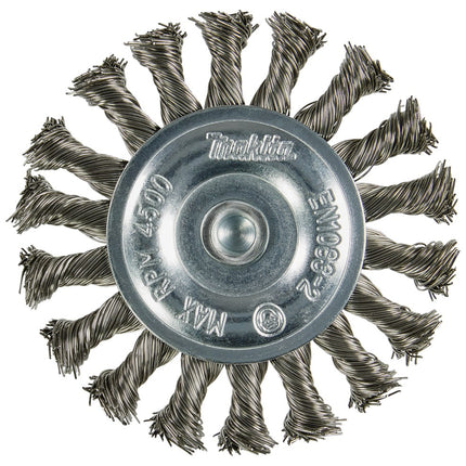 Afbeelding Makita rondborstel 1/4"x100mm rvs D-76722