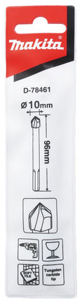 Afbeelding Makita glasboor 10x96mm D-78461