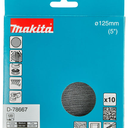 Afbeelding Makita schuurnet 125mm k120 D-78667