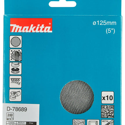 Afbeelding Makita schuurnet 125mm k240 D-78689