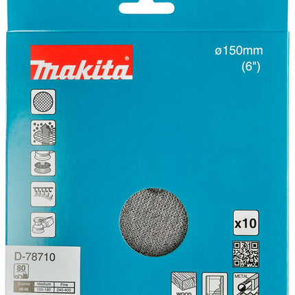 Afbeelding Makita schuurnet 150mm k80 D-78710