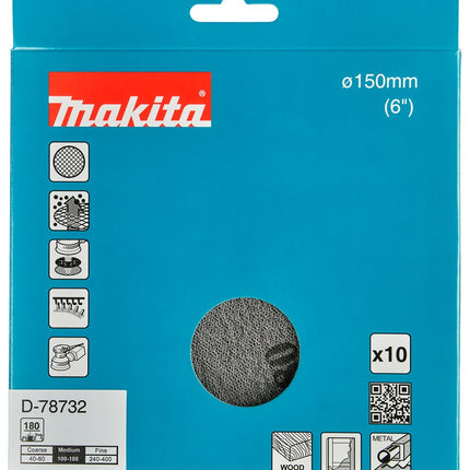 Afbeelding Makita schuurnet 150mm k180 D-78732