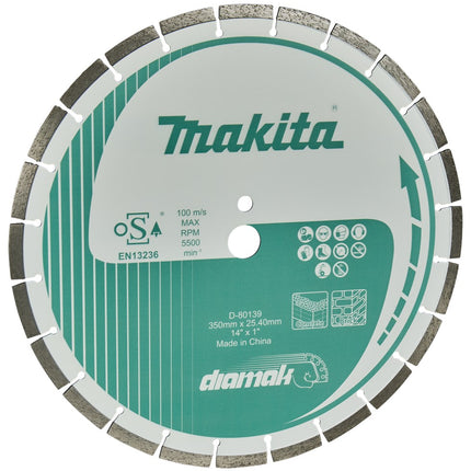 Afbeelding Makita diamantschijf 350x25.4mm D-80139