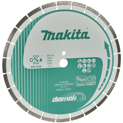 Afbeelding Makita diamantschijf 350x25.4mm D-80139