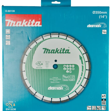 Afbeelding Makita diamantschijf 350x25.4mm D-80139