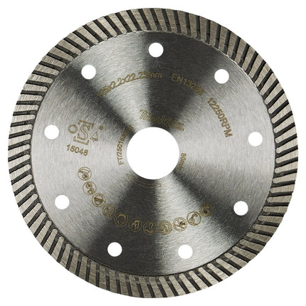 Afbeelding Makita diamantschijf 125x22,2mm turbo D-80167