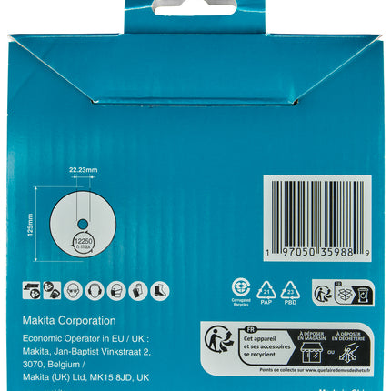 Makita Diamantschijf 125x22,23x1,8mm - D-80226