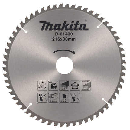 Afbeelding Makita zaagb multi 216x30 60t 5g D-81430