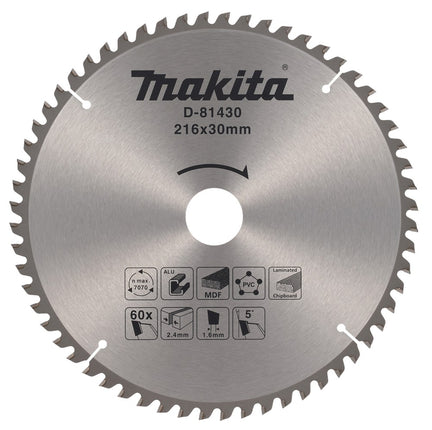 Afbeelding Makita zaagb multi 216x30 60t 5g D-81430
