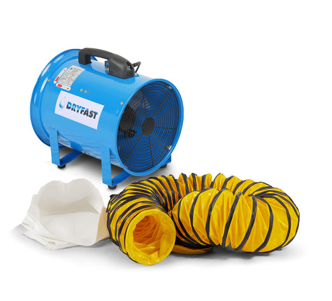 DRYFAST VENTILATOR DAF2500M SET 5M SLANGEN STOFZAK