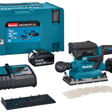 Afbeelding Makita 18 v vlakschuurmachine DBO381RTJU