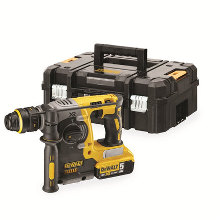 DeWALT 18v xr brushless sds+ combihamer met snelwisselboorhouder en 2x 5,0ah accu's in tstak koffer DCH274P2T