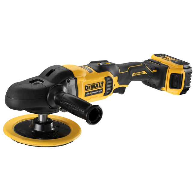 DeWALT 18v xr brushless haakse polijstmachine 125-180mm 2x 5.0ah DCM849P2