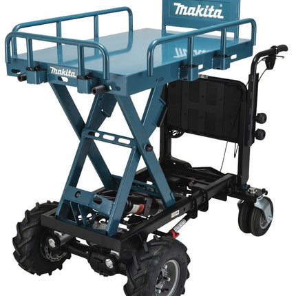 Afbeelding Makita lxt 2x18 v accu transporter met schaarlift DCU601Z
