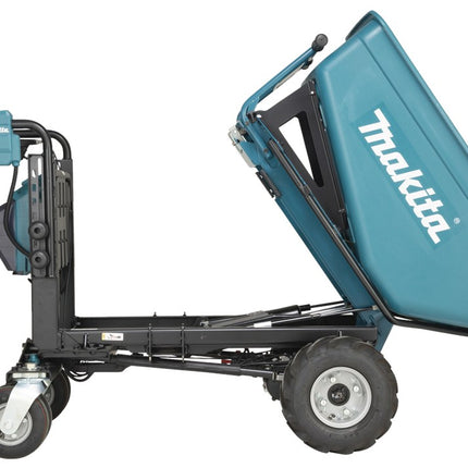 Afbeelding Makita lxt 2x18 v accu dumper met elektrisch kiepbare bak DCU602Z
